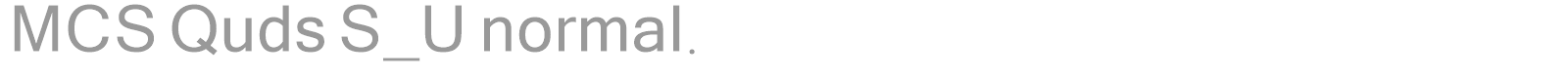 MCS Quds S_U normal. font preview
